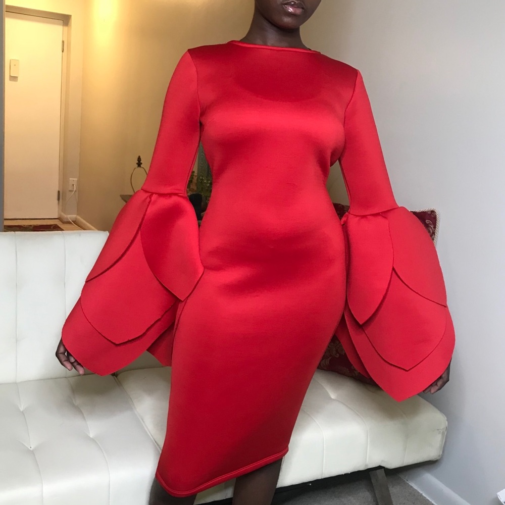 Tulip scuba (neoprene) dress